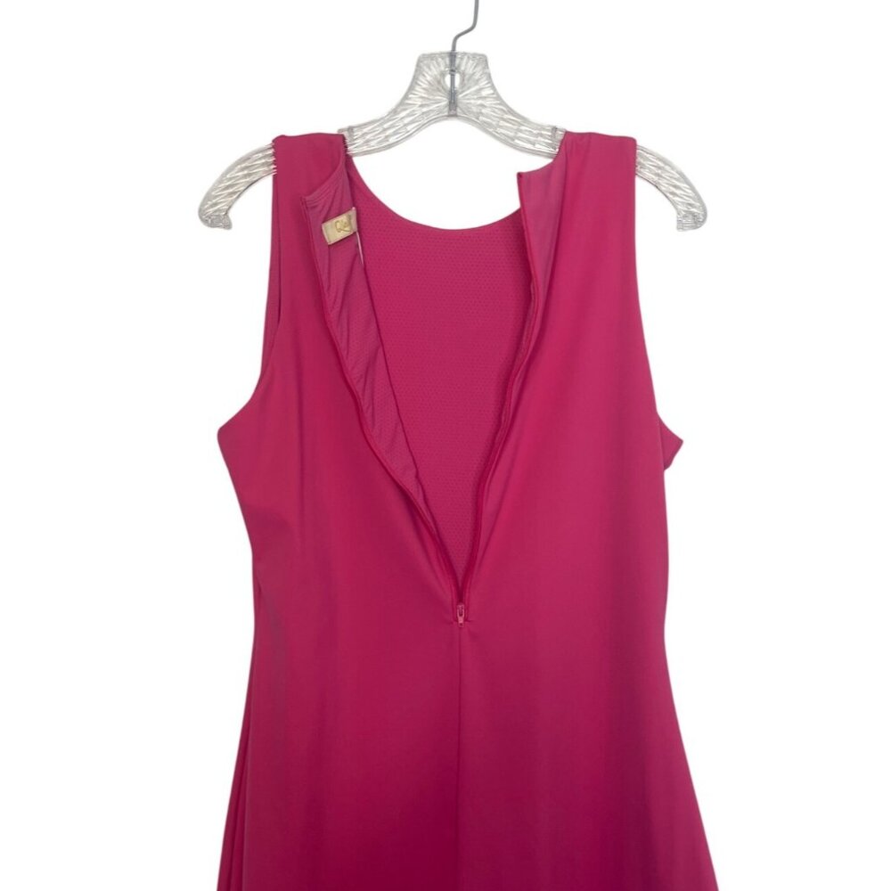 Qinsen Sleeveless Tennis Golf Dress Womens XL Pink New Undershorts - Picture 6 of 11